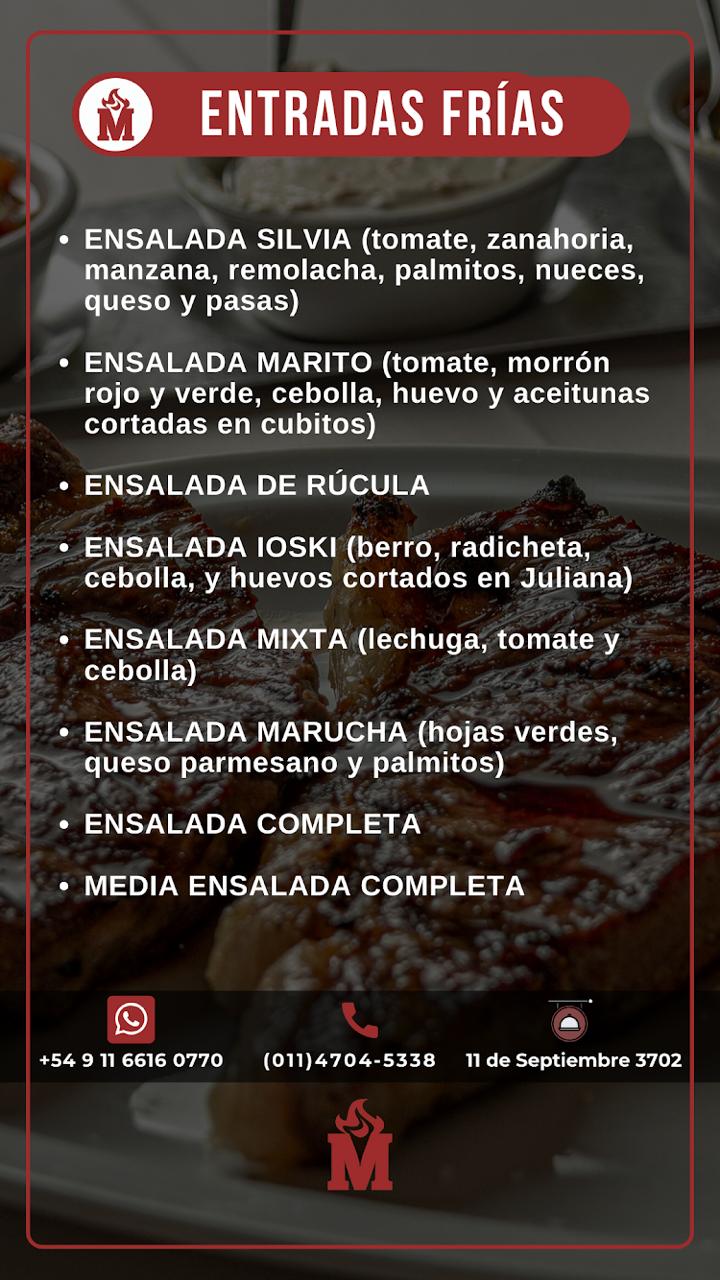 Carta de parrilla marucha — página 1